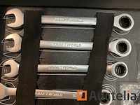 22 delige ringratel-steeksleutel set 6-32mm - afbeelding 2 van  3