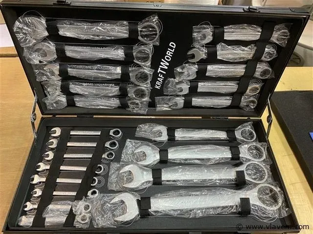 22 delige ringratel-steeksleutelset 6-32 mm - afbeelding 1 van  2