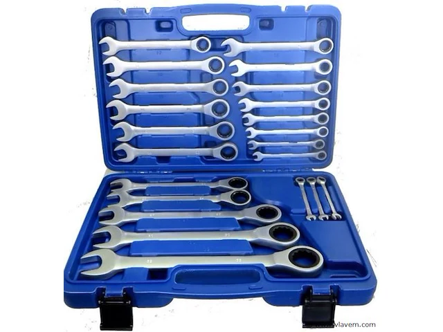 22 delige steel ringratelset - afbeelding 1 van  1
