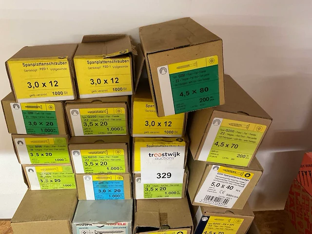 22 dozen houtschroeven - afbeelding 2 van  6