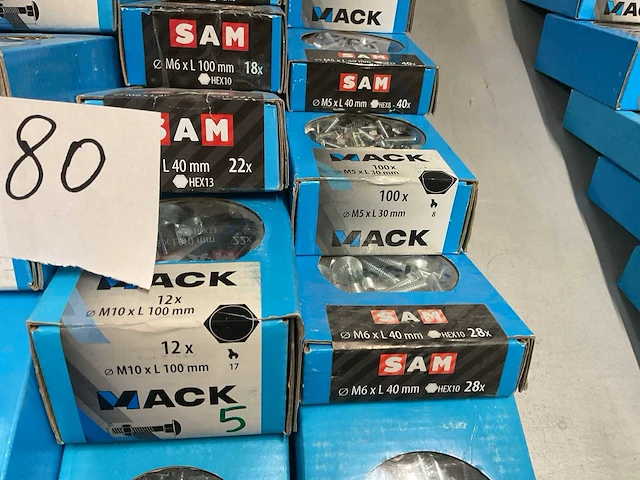 22 dozen tapbouten met moer; moeren - afbeelding 5 van  9
