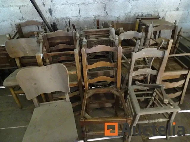 22 houten stoelen - afbeelding 4 van  7