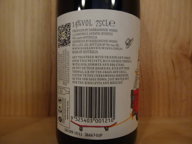 22x 75cl barramundi rode wijn - afbeelding 4 van  5