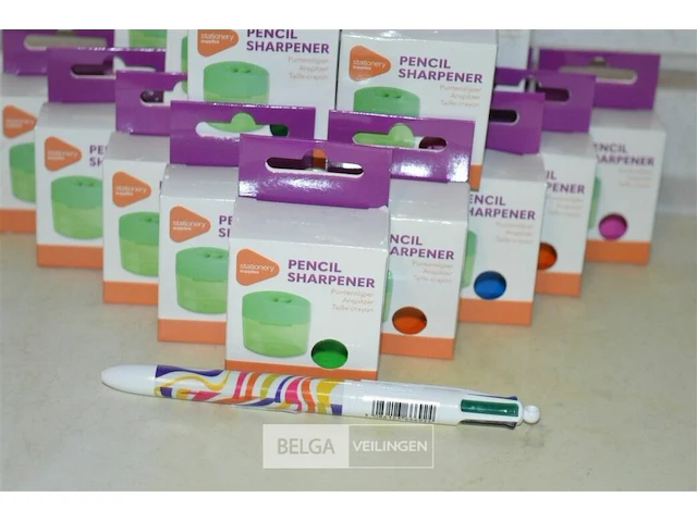 ±22x mini slijpers en 1x 4-kleurenpen - afbeelding 2 van  3