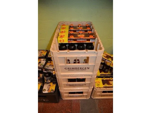 23 fl. palm 25cl, 38 fl. gentse strop blond 33cl, 64 fl. grimbergen dubbel 33cl, 32 fl. grimbergen blond 33cl, 40 fl. kasteelbier tripple 33cl, 72 fl. kasteelbier rouge 33cl, 23 fl. maredsous bruin 33cl - afbeelding 6 van  10