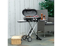 2,34 kw opvouwbare gasgrill met 2 branders - afbeelding 2 van  7