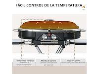 2,34 kw opvouwbare gasgrill met 2 branders - afbeelding 5 van  7