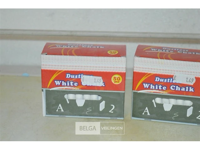 ±23x 50 stoepkrijt wit - afbeelding 2 van  4