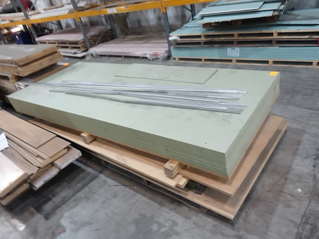 23x groene mdf platen - afbeelding 2 van  3