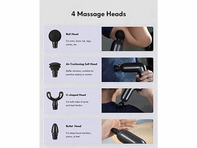 23x mini massage gun accu - afbeelding 5 van  6