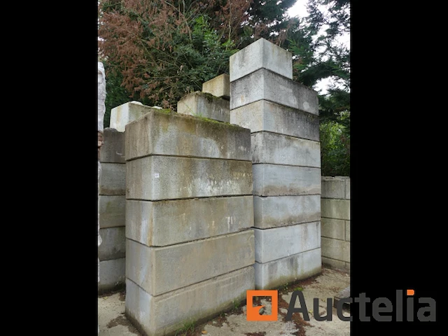 24 betonblokken stapelbare 'legobloc type' - afbeelding 1 van  7