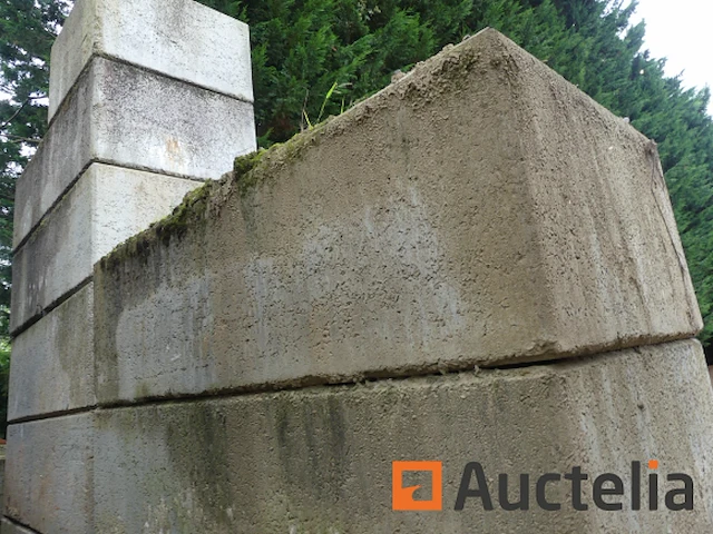 24 betonblokken stapelbare 'legobloc type' - afbeelding 5 van  7