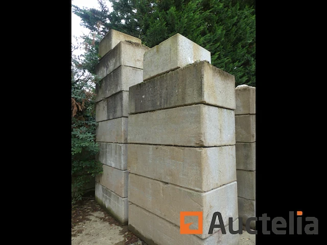 24 betonblokken stapelbare 'legobloc type' - afbeelding 6 van  7