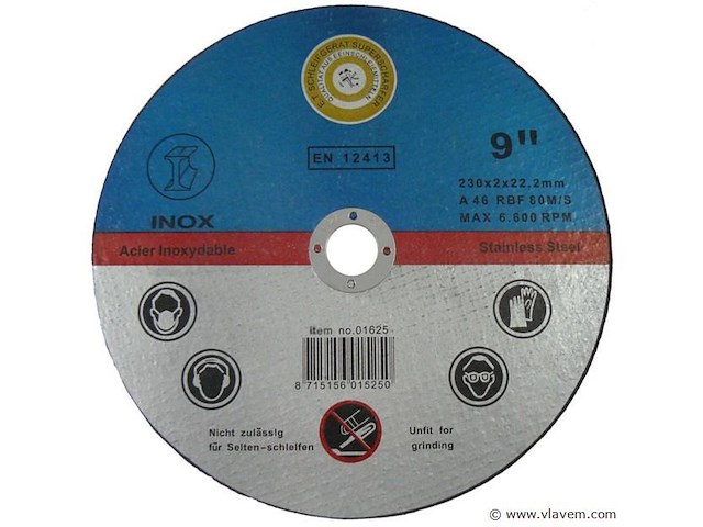 24 doorslijpschijven 230 mm metaal - afbeelding 1 van  1