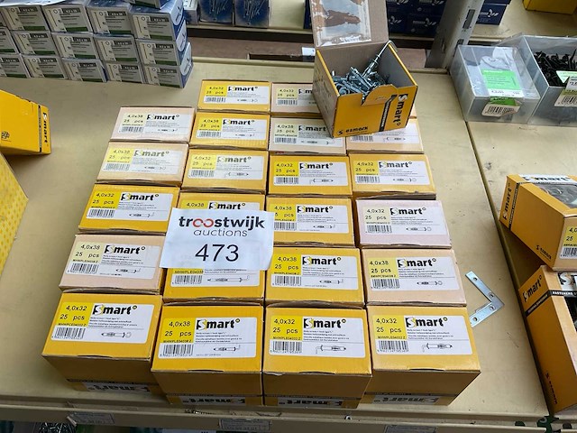 24 dozen metalen hollewandplug met schroefduim - afbeelding 1 van  5