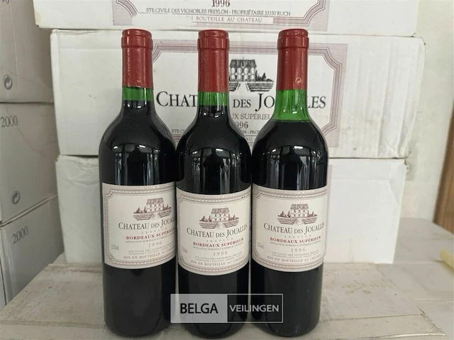 24 flessen 2x1 doos chateau des joualles bordeaux superieur 1996 - afbeelding 2 van  4