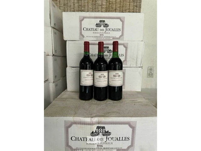 24 flessen 2x1 doos chateau des joualles bordeaux superieur 1996 - afbeelding 1 van  4