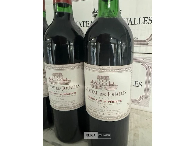 24 flessen 2x1 doos chateau des joualles bordeaux superieur 1996 - afbeelding 3 van  4