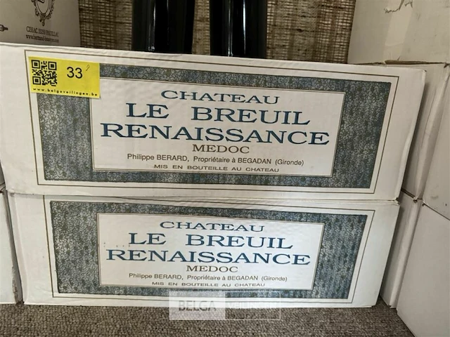 24 flessen 2x1 doos chateau le breuil renaissance medoc 2000 - afbeelding 2 van  5