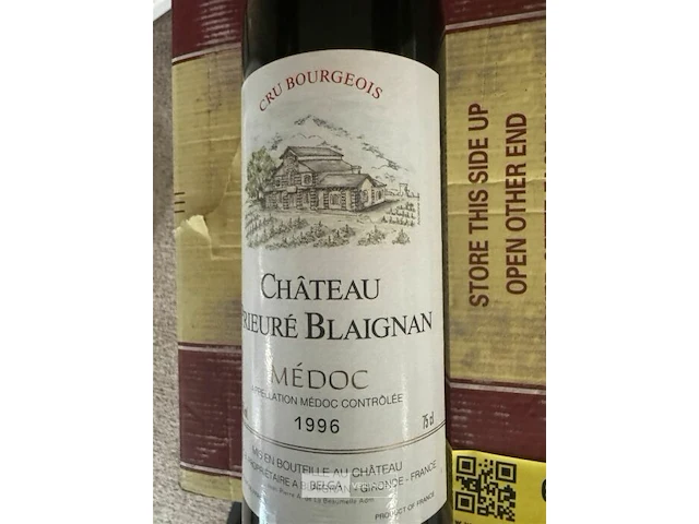 24 flessen 2x1 doos chateau prieure blaignan medoc 1996 - afbeelding 3 van  4