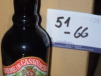 24 flessen à 70cl likeur créme de cassis de dijon, charles le téméraire, 16%