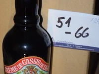 24 flessen à 70cl likeur créme de cassis de dijon, charles le téméraire, 16%