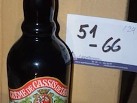 24 flessen à 70cl likeur créme de cassis de dijon, charles le téméraire, 16% - afbeelding 1 van  2