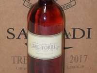 24 flessen à 75cl rosé wijn tre torri, santadi, carignano del sulcis, 2017, 13% - afbeelding 1 van  2