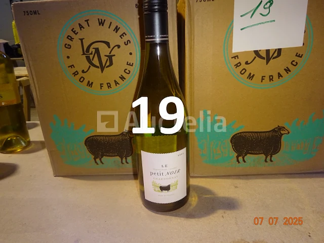 24 flessen witte "le petit noir chardonnay" wijn - afbeelding 1 van  2