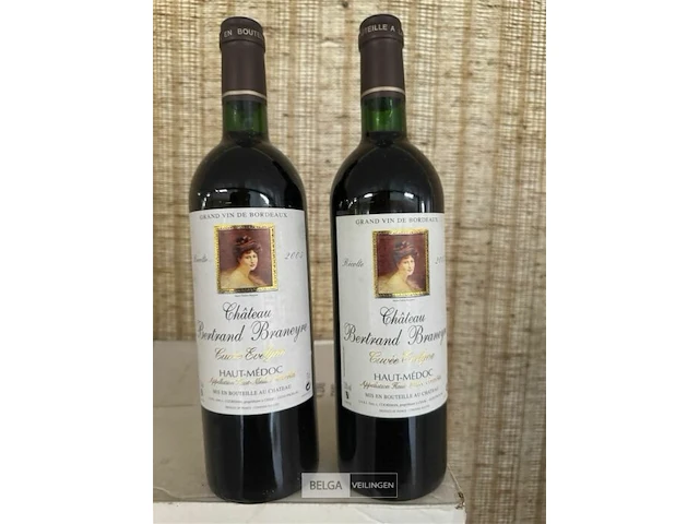 24 flessen x 1 doos chateau bertrand braneyre haut medoc 2005 - afbeelding 4 van  6