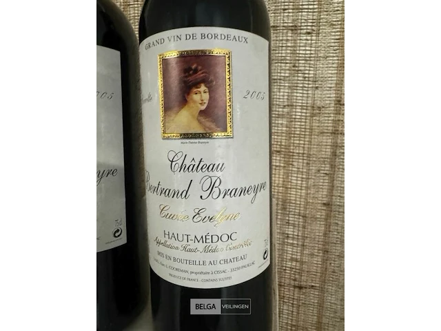 24 flessen x 1 doos chateau bertrand braneyre haut medoc 2005 - afbeelding 5 van  6