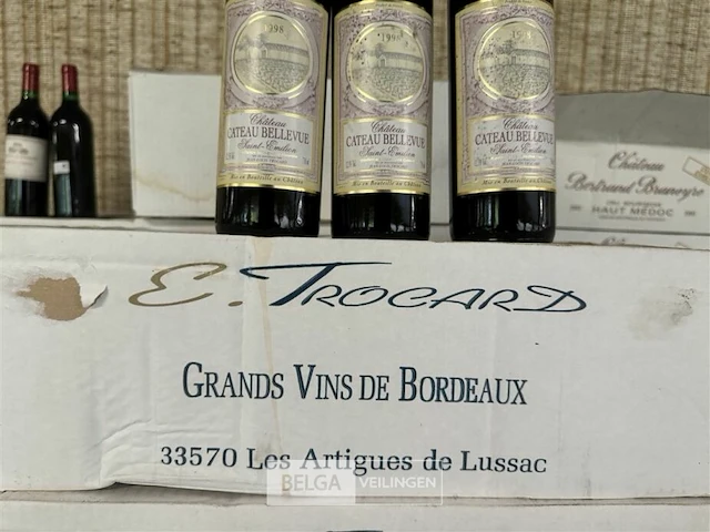 24 flessen2x 1 doos chateau cateau bellevue saint emilion 1998 - afbeelding 2 van  4