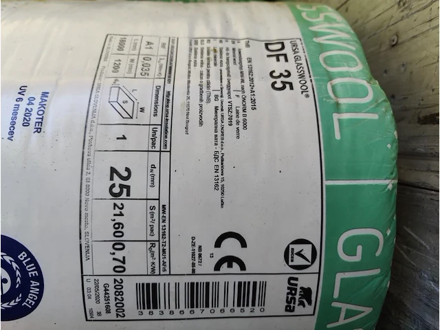 24 rollen glaswol isolatie ursa df35 - afbeelding 2 van  5