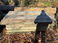 24 rustieke eikenhouten dwarsliggers - afbeelding 2 van  4