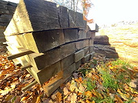 24 rustieke eikenhouten dwarsliggers - afbeelding 4 van  4