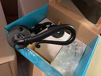 24 rustieke zwarte deurklinken - afbeelding 4 van  6