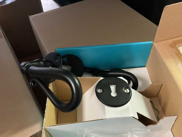 24 rustieke zwarte deurklinken - afbeelding 5 van  6