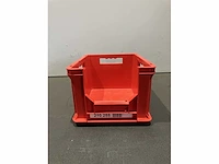 24 schäfer stapelbak ef4220f1 400x300x220 mm, front open, rood, occasie