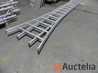 24-staps aluminium dubbele schaal - afbeelding 4 van  4