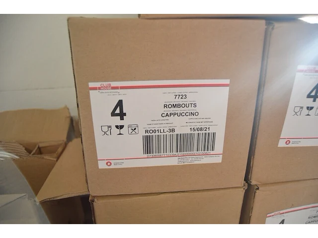 24 tassen met ondertas rombouts cappuccino - afbeelding 3 van  4