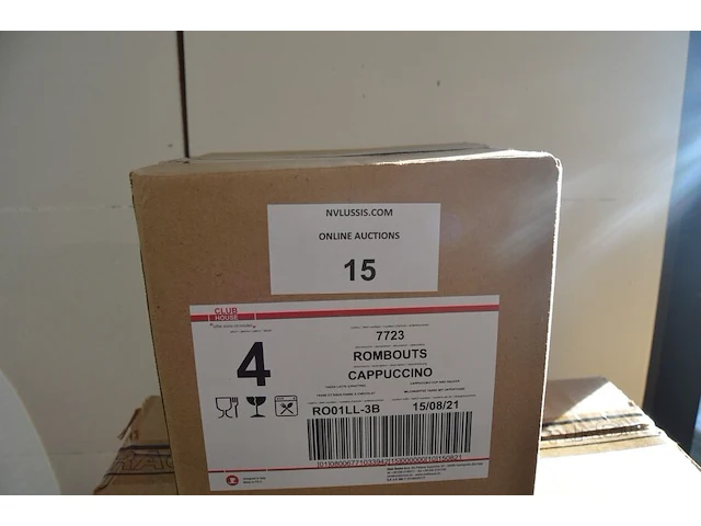 24 tassen met ondertas rombouts cappuccino - afbeelding 2 van  4