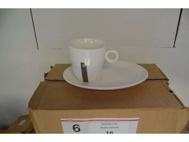 24 tassen met ondertas rombouts espresso - afbeelding 1 van  4