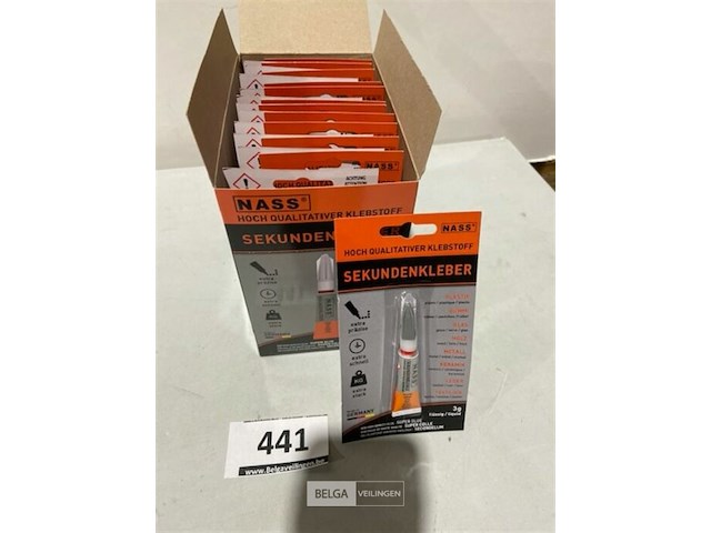 24 tubes secondenlijm houdbaar tot 12/28 - afbeelding 3 van  3