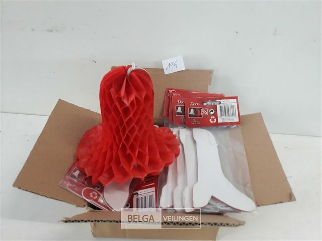 24 x deco klok papier 15 cm - afbeelding 3 van  3