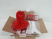 24 x deco klok papier 15 cm - afbeelding 3 van  3