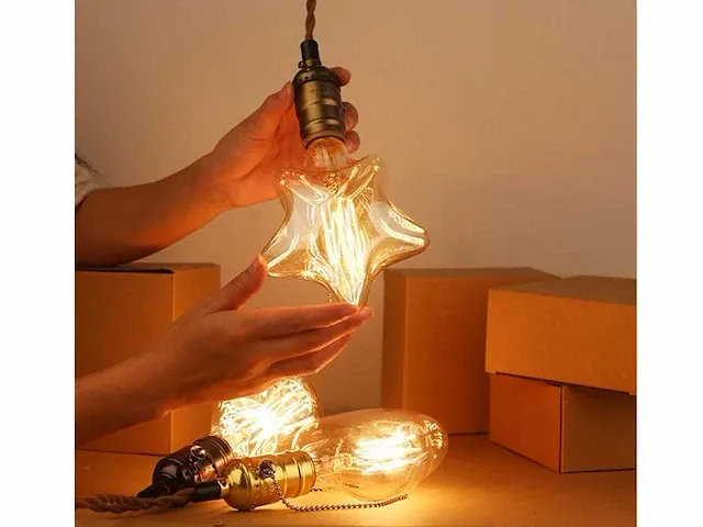 24 x edison filament ster sfeer lampjes - afbeelding 4 van  8