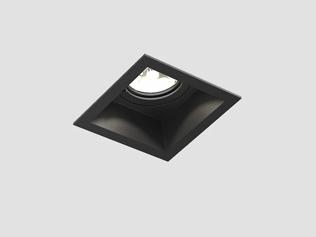 24 x gt deep square kantelbare inbouwspots zwart - afbeelding 1 van  10
