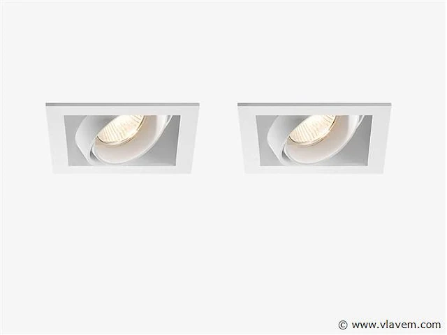 24 x gt square design inbouwspots wit - afbeelding 1 van  8