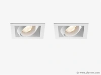 24 x gt square design inbouwspots wit - afbeelding 1 van  8