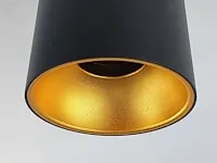 24 x gu10 opbouwspot armatuur cilinder zand goud en zwart - afbeelding 2 van  5
